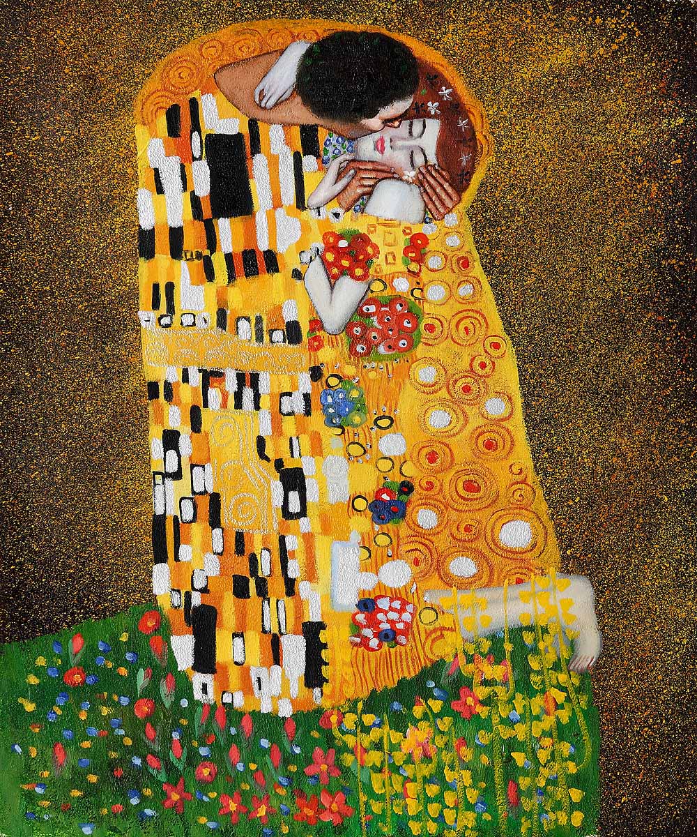 The Kiss Fullview by Gustav Klimt